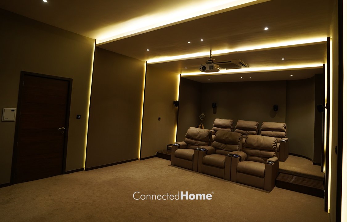 ConnectedHomeIn's tweet image. Custom Theater
The complete movie theater experience in your home
From detail to dynamics, and from pinpoint accuracy to a seamless, enveloping sound-field, a ConnectedHome Custom Theater brings your movies to life. #hometheater #homeautomation #minitheater #customtheater