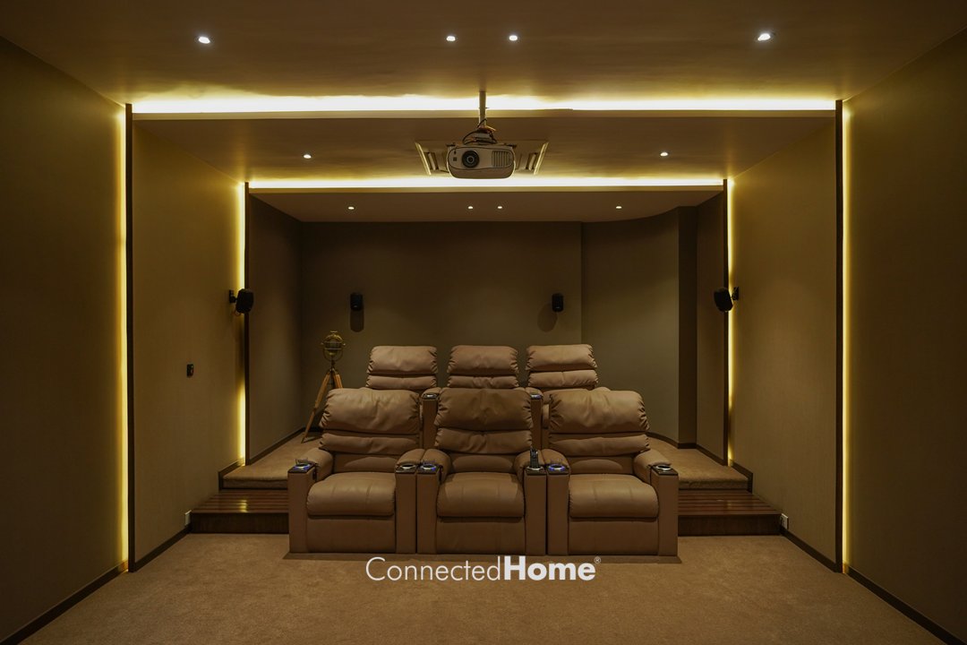 ConnectedHomeIn's tweet image. Custom Theater
The complete movie theater experience in your home
From detail to dynamics, and from pinpoint accuracy to a seamless, enveloping sound-field, a ConnectedHome Custom Theater brings your movies to life. #hometheater #homeautomation #minitheater #customtheater