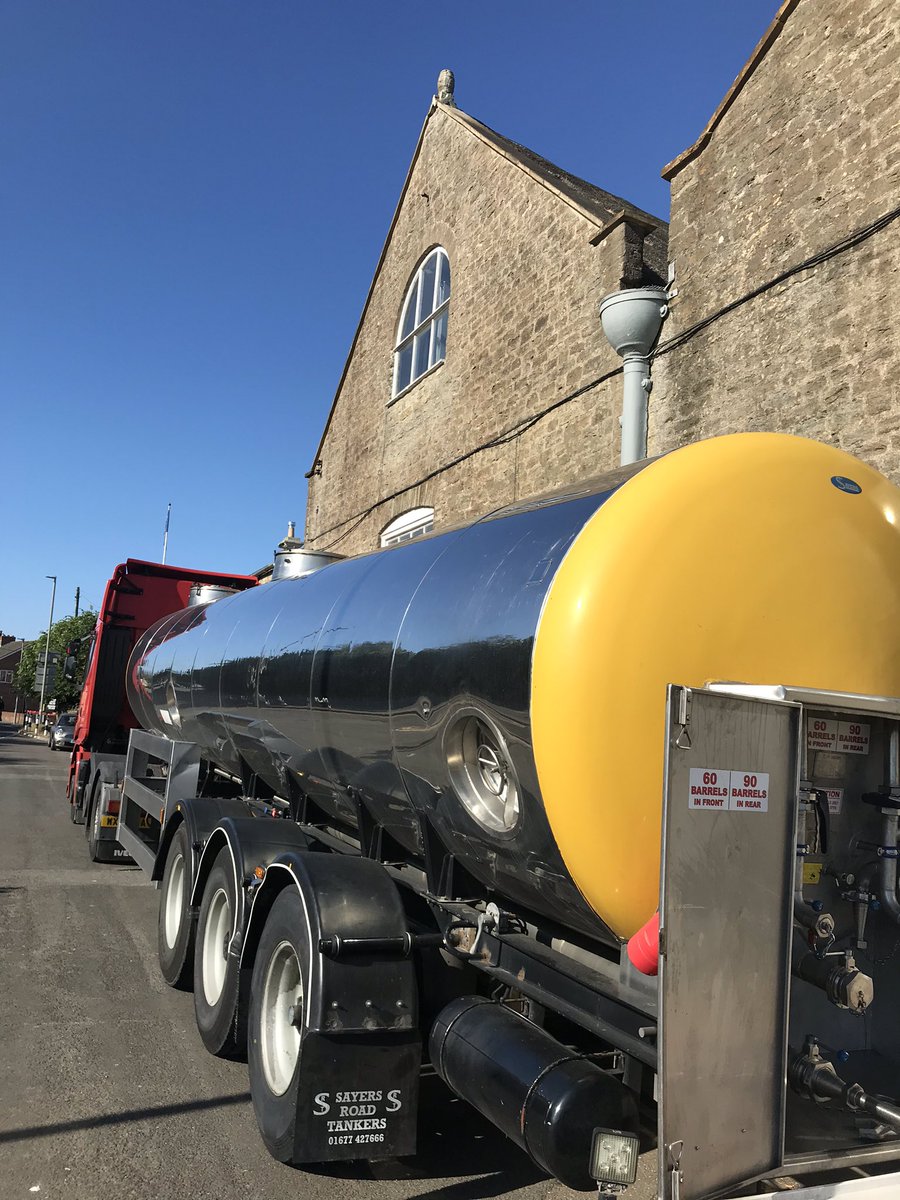 Filling a tanker with IPA for bottling. The next brews will be going into cask for our wonderful pubs 🤞🍺 #hope #supportlocal #pubs #StaySafe
