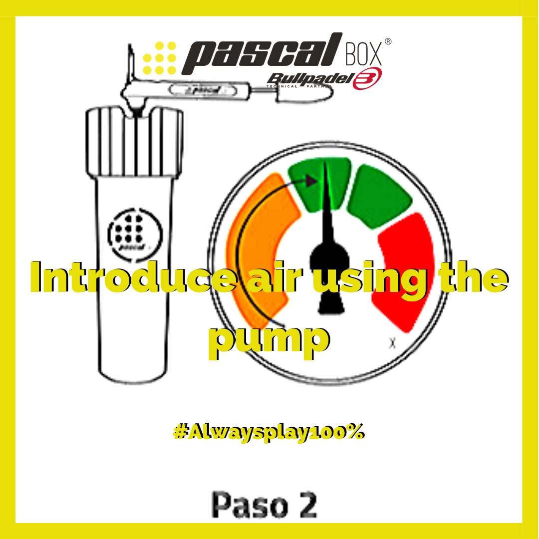 PascalBox_ES's tweet photo. Introduce air using the pump provided up to the green area of your sport

https://t.co/DWlM88zn0H

#PascalBox #ECO #Padel #Sport #technology #Alwaysplay100% https://t.co/iWmPE63E4t