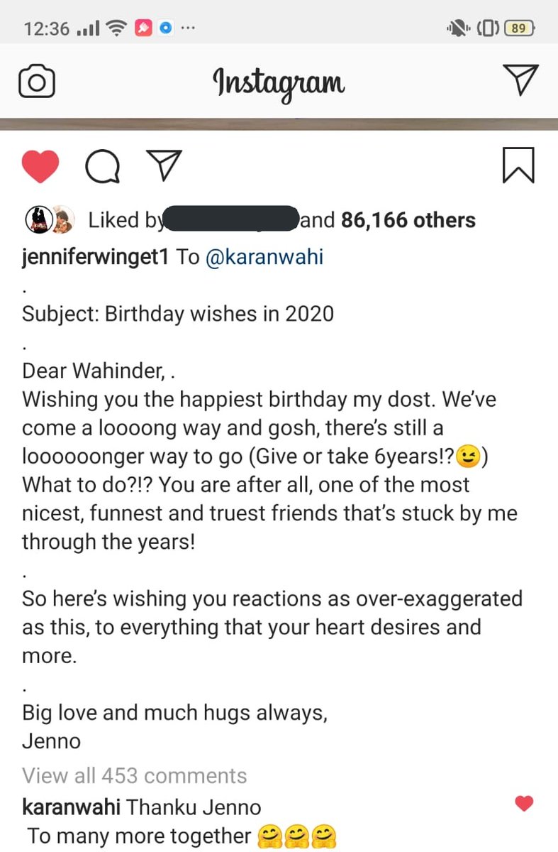Jenny's Birthday Post For Wahi❤️
I Adore And Stan Their Friendship🤧
Nazar Na Lage!!
That Pose of Wahi in Pic😂 And Jenny's Heartwarming Wish😊
#HappyBirthdayKaranWahi #KarantineWahiDay #JenniferWinget #KaranWahi