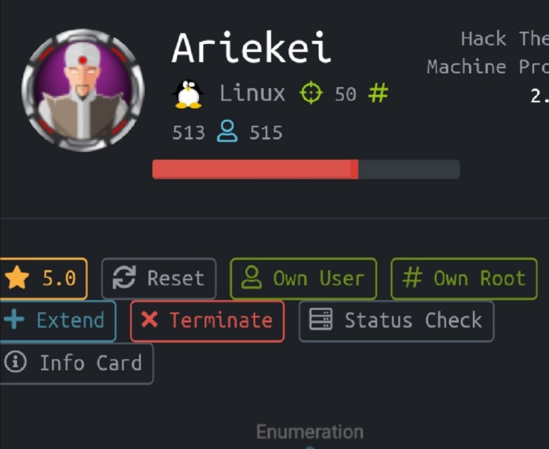 #Ariekei is really good and fun #hackthebox machine based on #infrastructurepentesting..
I enjoyed it very much, if you want to test your #redteam techniques, and love the journey from container to container then give it a try. 
#pentesting <a href="/hackthebox_eu/">Hack The Box</a>  #ctf