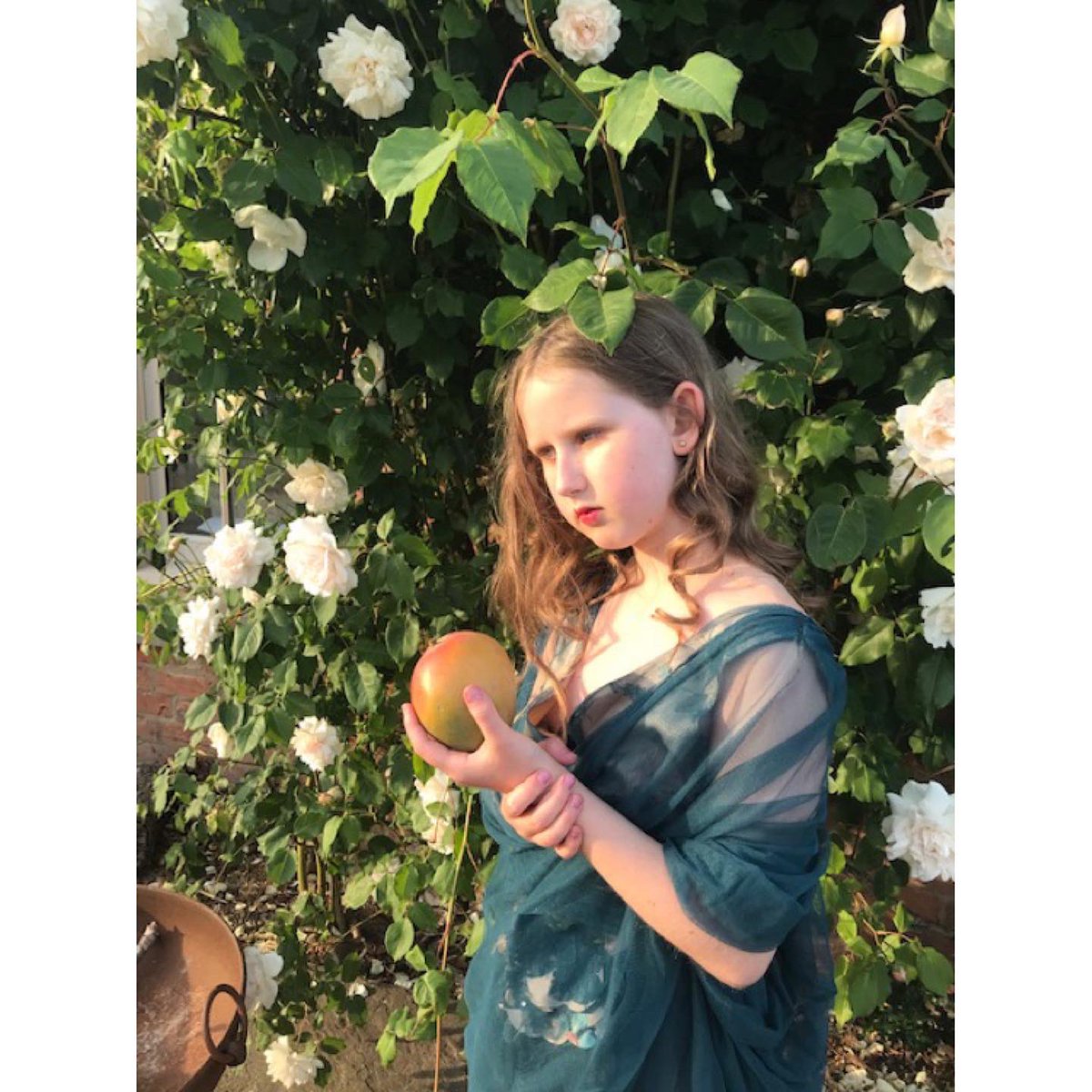 APrestfelde's tweet photo. Loving these two photos of year 6 pupil Minnie, who has re-created two famous paintings. ‘Prosperpine’ by Rossetti and ‘The girl with a Pearl earring’ by Vermeer. Pupil’s continuing to show great creativity during their remote learning! @prestfelde https://t.co/x8X7KRNi06