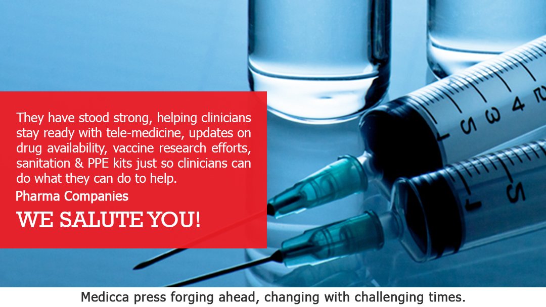 mediccapress's tweet photo. COVID 19 has single-handedly changed the world. Yet, our resilience is one that helps us adapt. One such service that has helped is, the pharmaceutical sector.
#mediccapress #medicalcontentcompany #pharma #frontlineworkers #coronawarriors #covid #salute #appreciationpost https://t.co/QDCh8EN5i3