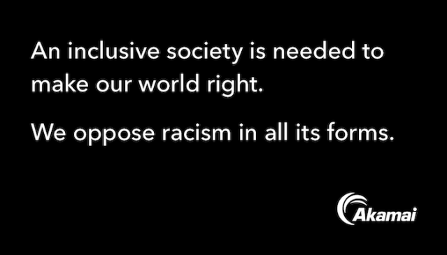 Wir Mitarbeiter von <a href="/Akamai/">Akamai Technologies</a> stehen entschieden gegen Rassismus und Diskriminierung. Vielfalt ist wertvoll. Mehr Informationen hier. #OneWorld #OneAkamai bit.ly/2Upk1mu
