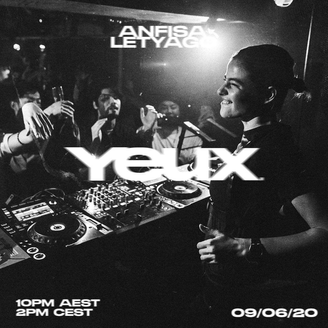 Livepartytv's tweet photo. Anfisa Letyago, will spin live for Yeux on Facebook, Tuesday June 9 at 10PM AEST 🔥🔥🔥 @AnfisaLetyago #EDM #Electronicmusic #Housemusic #Acidhouse #Techno #Technohouse #MinimalTechno #Dubstep #Trance #Dance #Party #Liveparty #DjSet #Dj #Livestream #Live https://t.co/gU9EbFiIjP