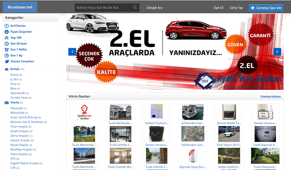 BuradavarN's tweet photo. Sizde TAMAMEN ÜCRETSİZ ilan vererek ürünlerinizi daha geniş kitleye ulaştırın Biz bunun için buradayız.#İstanbul #kiralıkev #SALI #cokpahalı #aybuekeyalcın #dolar #ALTIN #AliBabacanAnlatıyor #tesekkuerler #şırnak #ŞenerŞen #10HaziranÇarşamba #insan 

 https://t.co/MZbLDBzmwT https://t.co/W5UTGQRwUX