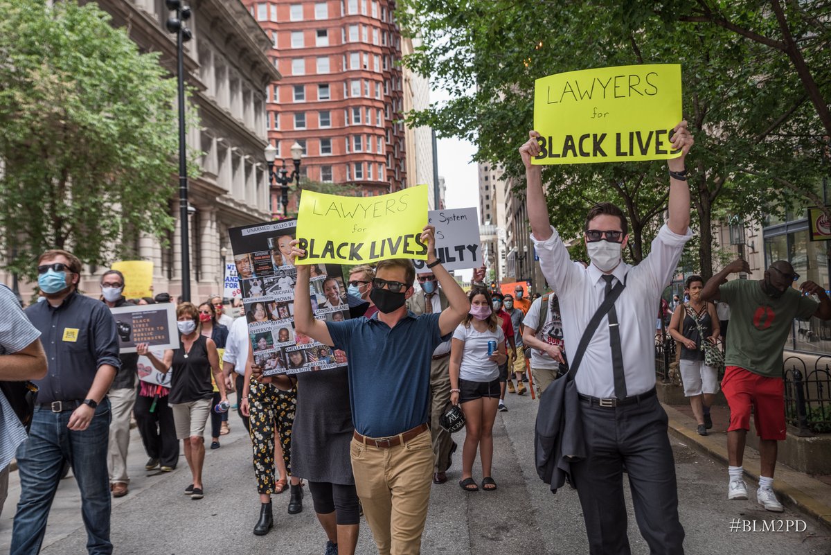 AaronWBanks's tweet photo. Lawyers and members of the legal community showing up for #BLM2PD #BLM2PDSTL #STL #MSPD #BlackLivesMatter #BreonnaTaylor #GeorgeFloyd #ABanks https://t.co/sjHPMrJh37