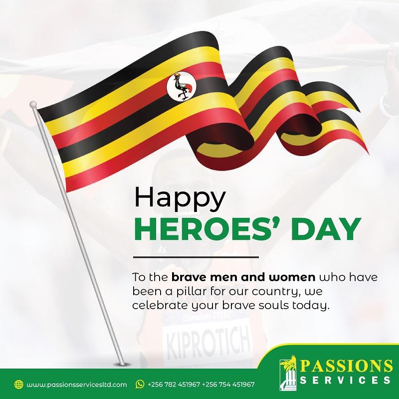 Passionsltd's tweet photo. Happy Heroes day
#Uganda #HeroesDay #HeroesDayUG #HeroesDay2020 https://t.co/EfTB2sS25f