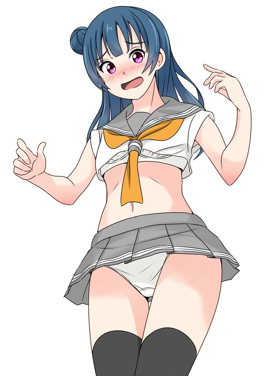 津島善子 「ちょっと!何かこれ短くない!? 」|みろのイラスト