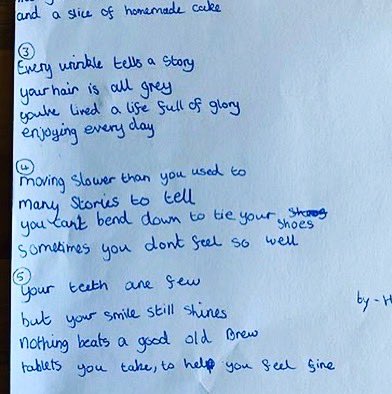 WhisperingGeor1's tweet photo. Here is a beautiful poem by Hannah about growing old. It’s so thoughtful and hopeful. Find the week 3 mysteries that inspired this in my logbook https://t.co/E5x72BRLWb @SMTrust #museumwhispers #poem #growingold #poet #itsnotthatbad https://t.co/iDUeZXVhGn
