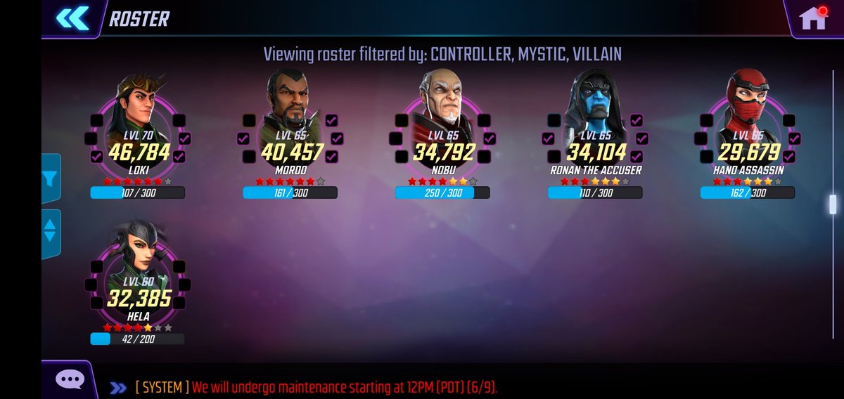 Burdonduck's tweet photo. @MarvelStrikeF I unlocked Phoenix with this team. Not overly strong and no Hella https://t.co/jiygW52IGy