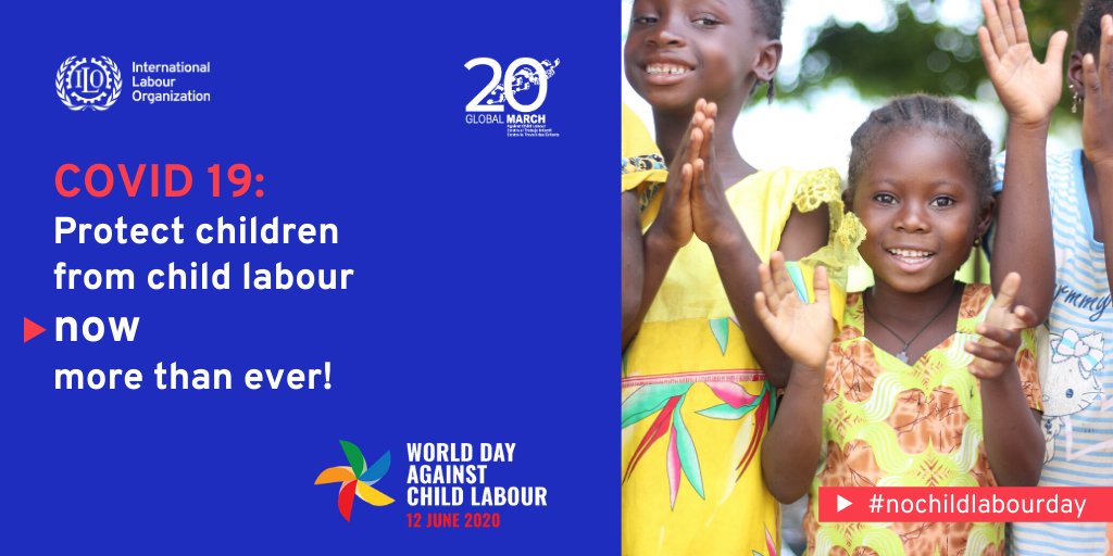 Ilo Pretoria This Week We Are Commemorating The World Day Against Child Labour 12 June Under The Theme Covid 19 Protect Children From Child Labour Now More Than Ever