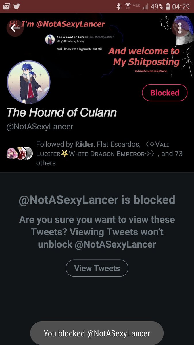 🗡It had to be done to cleanse my TL. @NotASexyLancer