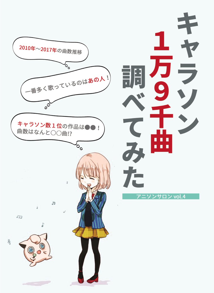 河瀬タツヤ アニソンブログ ア ラ カルト 定期 評論同人サークル アニソン ア ラ カルト の同人誌は 紙版 電子版ともにboothで頒布中 キャラソン1万9千曲調査 作家事務所へのアニソン制作のインタビュー 女性向け作品楽曲の流行考察