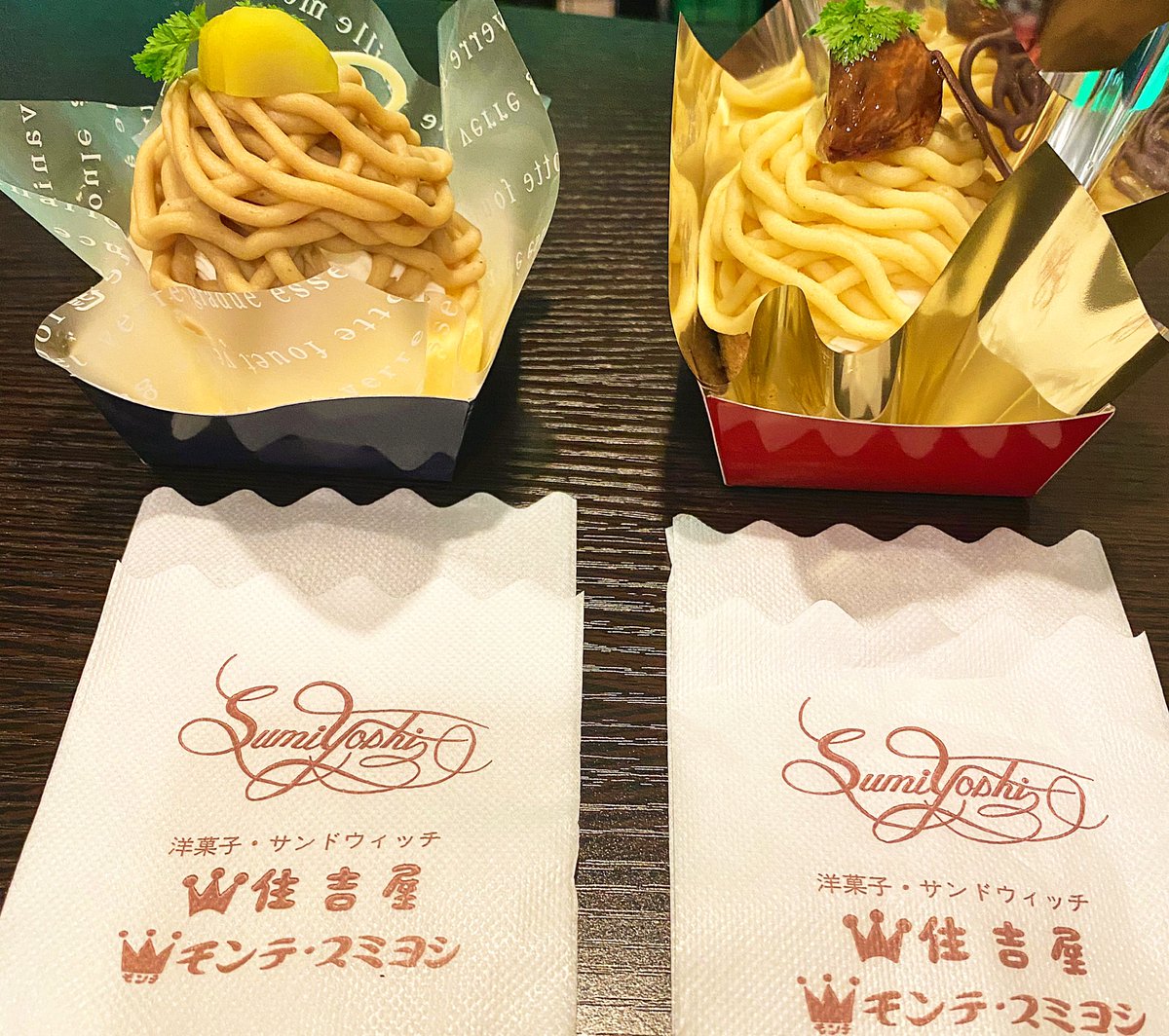 ミス熱海桜娘 伊藤あすか 住吉屋さん Sumiyosiyaのモンブラン 美味しかったです とろけるデシュー とろける チーズケーキも絶品でした お取り寄せもできるみたいです 初島ロマンスという生チョコサブレもオススメです 住吉屋熱海本店