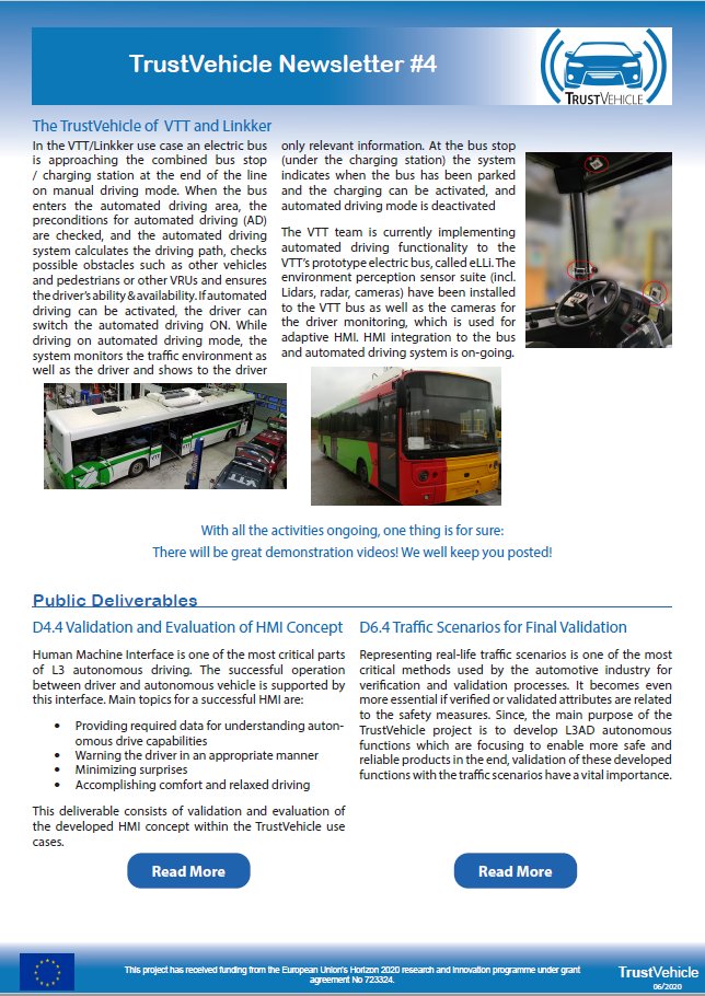 TrustVehicle_EU's tweet photo. Our Newsletter #4 is out now! Find out what is currently ongoing in TrustVehicle. https://t.co/bqHBclGeBo 
 #H2020 #AutonomousVehicles https://t.co/gbq4Ua7df9