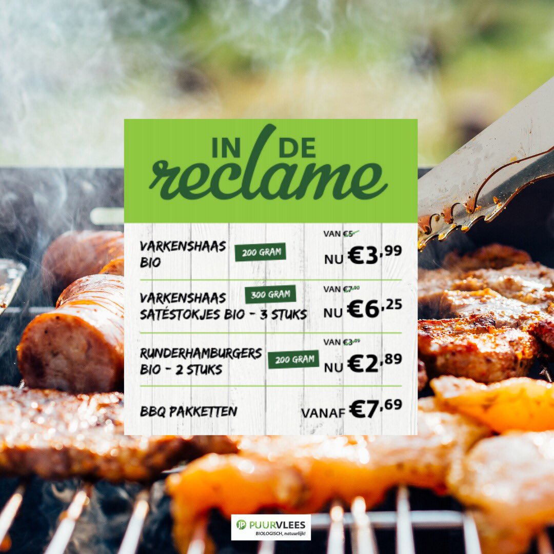 In de reclame! Check snel onze site en plaats je bestelling op jppuurvlees.nl 👀‼️Hou onze social media in de gaten voor nog meer toffe aanbiedingen! Actie geldig tot eind juli.
•
•
instagram.com/p/CBNTz_ljPGg/
#biologisch #jppuurvlees #organicmeat #bio