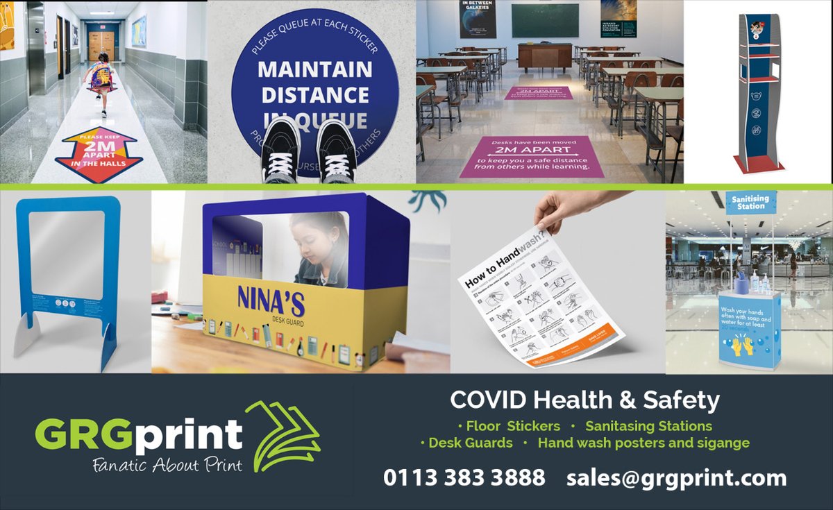 We have been working hard developing a range of products to help people return to daily life as safely as possible. Here are a few of the products we've put together to help keep our children safe at school. For more inforation and pricing, please call the team on 0113 383 3888