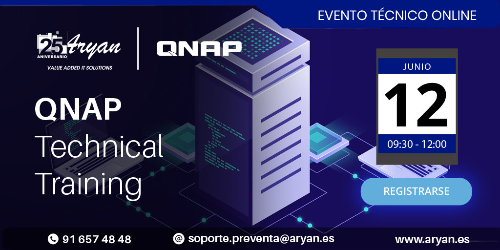 Aryan_VAD's tweet photo. #SAVETHEDATE Profundiza este viernes con nosotros, en la formación técnica online que impartiremos acerca de @QNAPEspana y descubre sus soluciones más interesantes. Contáctanos ya!
#QNAP #VirtualizationStation #HBS3 #QVPN
📆 12 de junio
⏰ 09h30
📝 https://t.co/p3c97LoMLY https://t.co/d38utzJvtm