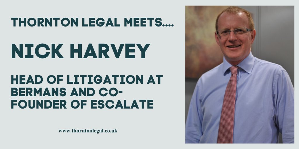 Thornton_Legal's tweet photo. Nick Harvey, Head of Litigation @BermansLaw and Co - Founder of Escalate Disputes is the first of this week's Q&As.
👉https://t.co/jmacswjPlD👈
#legalnews #legalrecruitment #thorntonlegal #bermans #escalatedisputes https://t.co/h9J57zWUJM