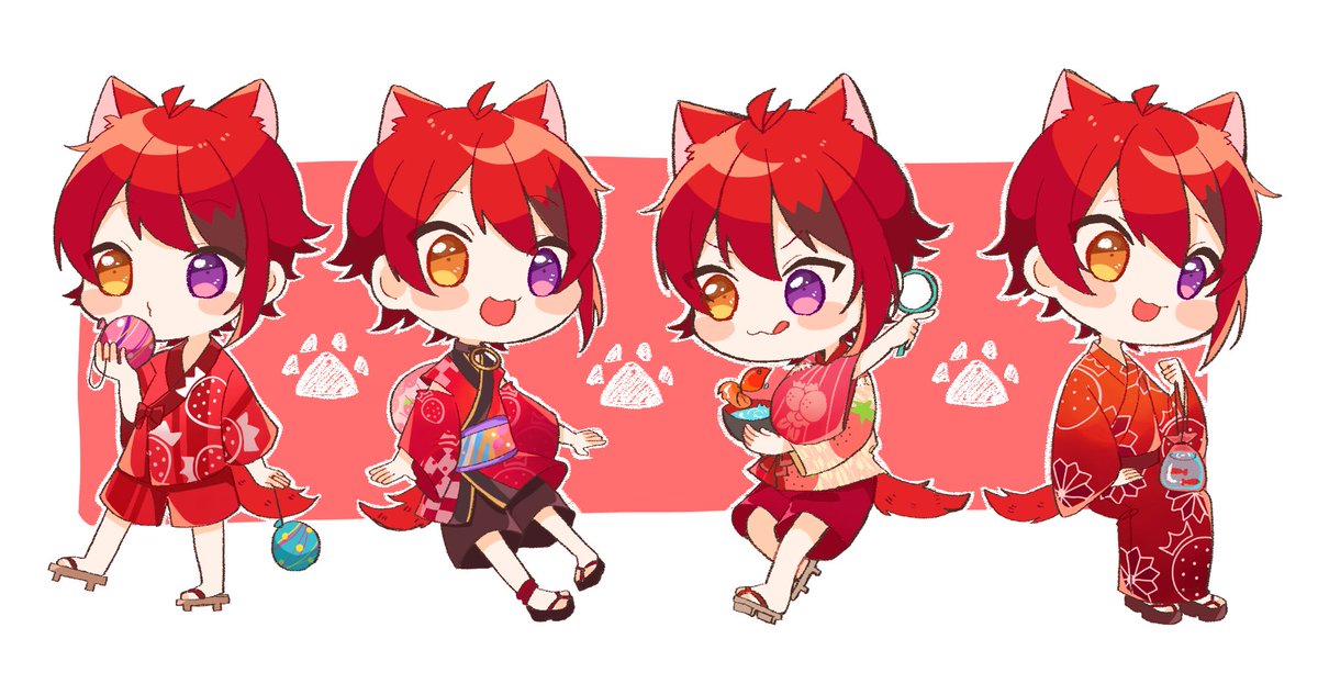 夏を感じる暑さになってきましたね すとぷりギャラリー 莉犬くん ふじののイラスト