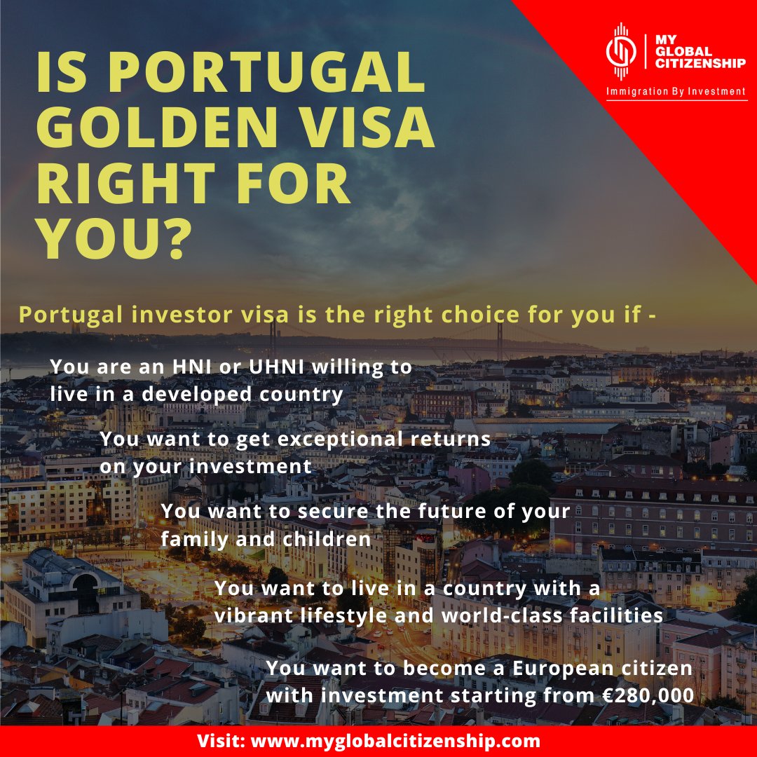 Portugal is a fantastic country, giving you access to the European lifestyle. Here are 5 reasons Portugal's golden visa is the perfect way to immigrate to Europe
#immigration #immigrationlaw #ImmigrationServices #ImmigrationTerminal  #ImmigrationProgram #immigrationexpert