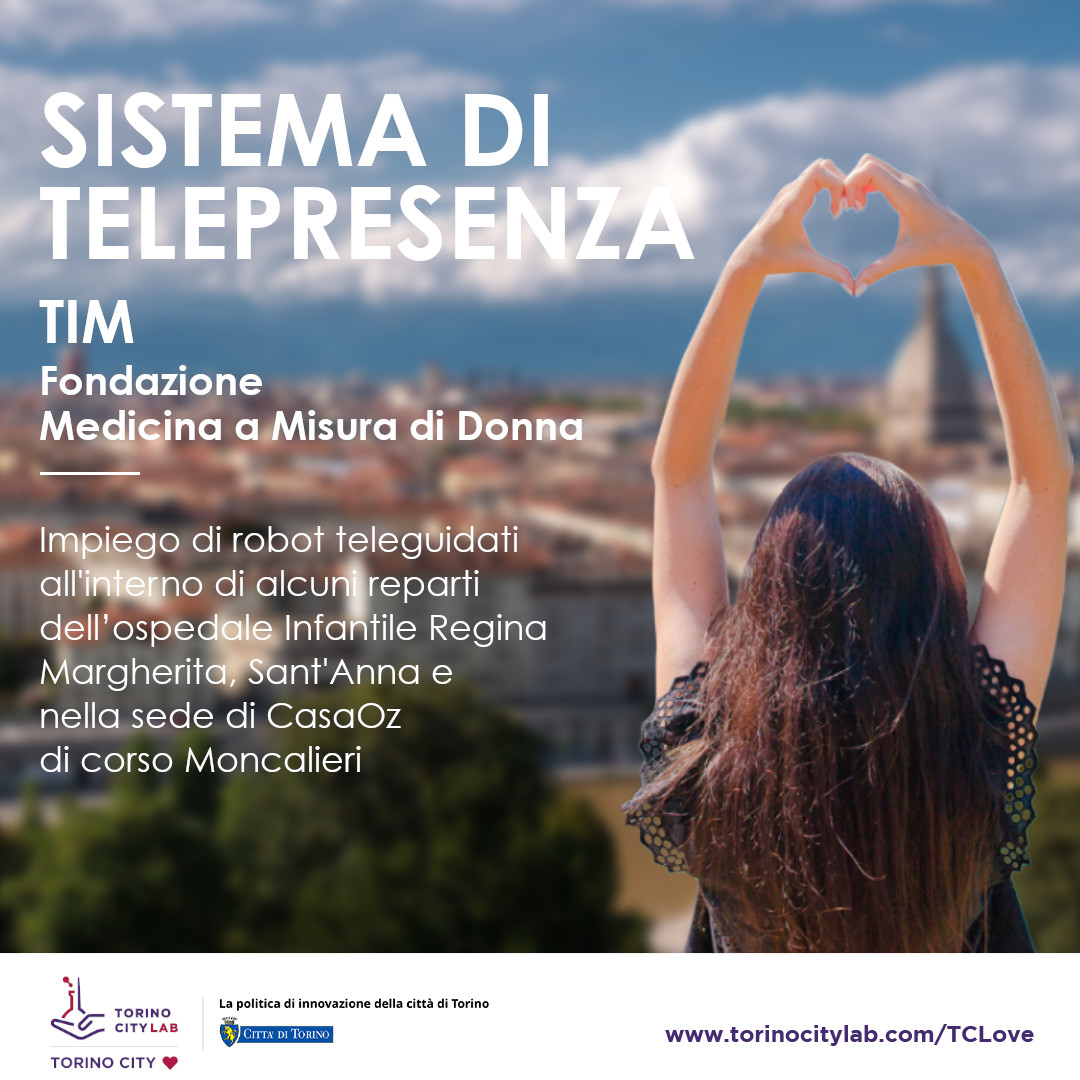 TorinoCityLab's tweet photo. #TorinoCityLove
Da #TIM una nuova sperimentazione che impiega robot teleguidati per la #telepresenza in alcuni reparti degli ospedali Regina Margherita e Sant'Anna, e nella sede di CasaOz -> https://t.co/yIQ8zCq9Y3
La vetrina dei servizi #TCLove:
https://t.co/9R8TfqVS2I https://t.co/4NU29MyeG4