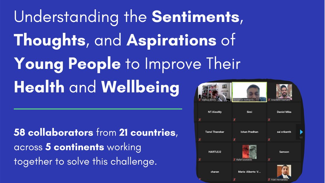 OmdenaAI's tweet photo. We are excited to have kicked-off our #AI project with Fondation Botnar & 58 collaborators from 21 countries across 5 continents. 🙏
Omdena - Building AI with and for Everyone
https://t.co/rWrRhHrdgz
#artificialintelligence #machinelearning #sentimentanalysis #youth #botnar https://t.co/4QeN0D0yFB