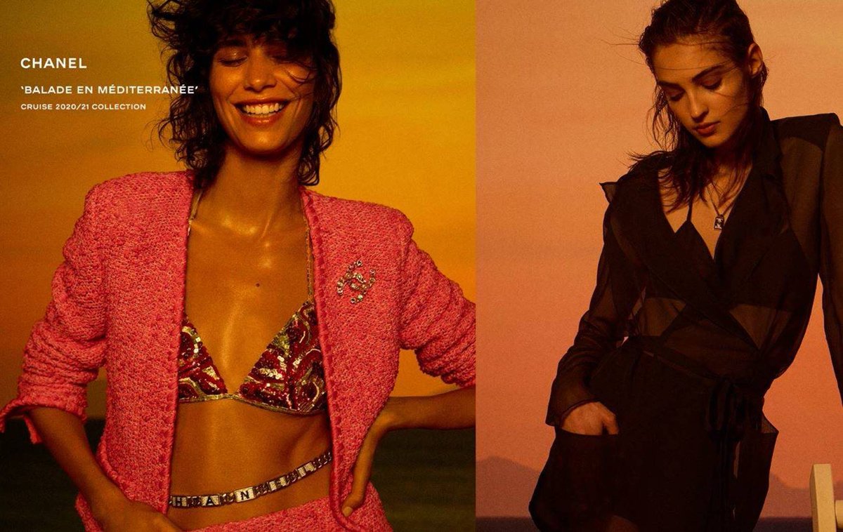 Contrainte d'annuler son défilé initialement prévu à Capri, <a href="/CHANEL/">CHANEL</a> dévoile sa collection croisière 2021 en format 100% digital ! C'est aussi la première fois que la maison propose une collection upcyclée ! 👏vogue.fr/mode/article/c…