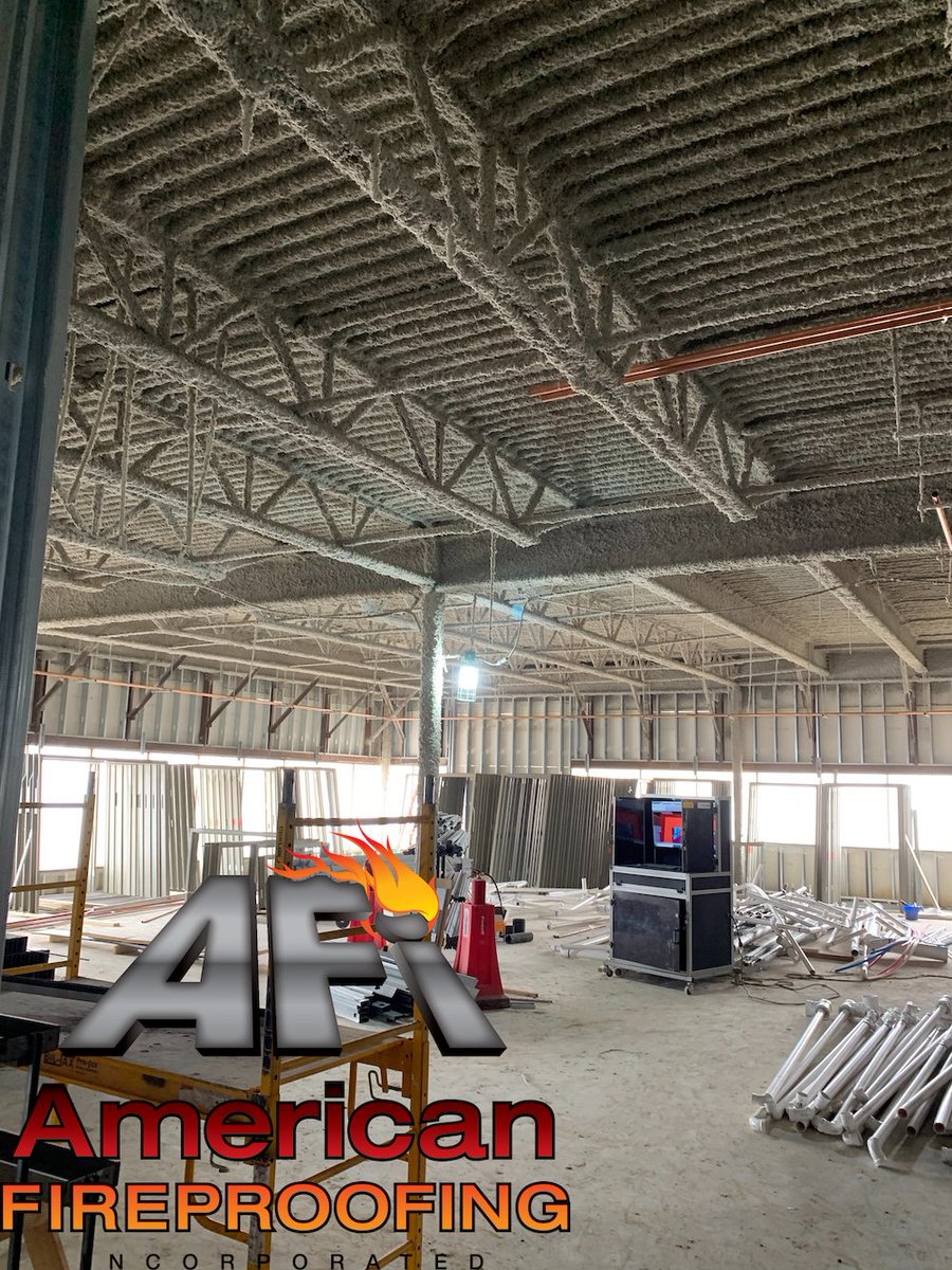 AFireproofing's tweet image. #TransformationTuesday🔥The AFI team performed the spray applied #fireproofing application scope at  Jackson County Regional #HealthCenter project in Maquoketa, IA. We sprayed @Isolatek #CAFCO300 and #BlazeshieldII #fireprotection #fireproof #fireproofingcontractor #isolatek