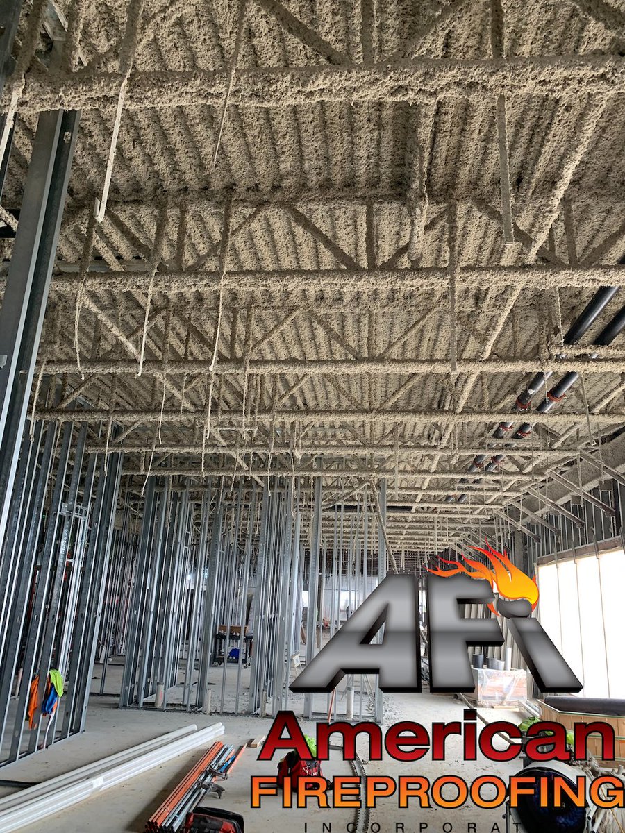AFireproofing's tweet image. #TransformationTuesday🔥The AFI team performed the spray applied #fireproofing application scope at  Jackson County Regional #HealthCenter project in Maquoketa, IA. We sprayed @Isolatek #CAFCO300 and #BlazeshieldII #fireprotection #fireproof #fireproofingcontractor #isolatek