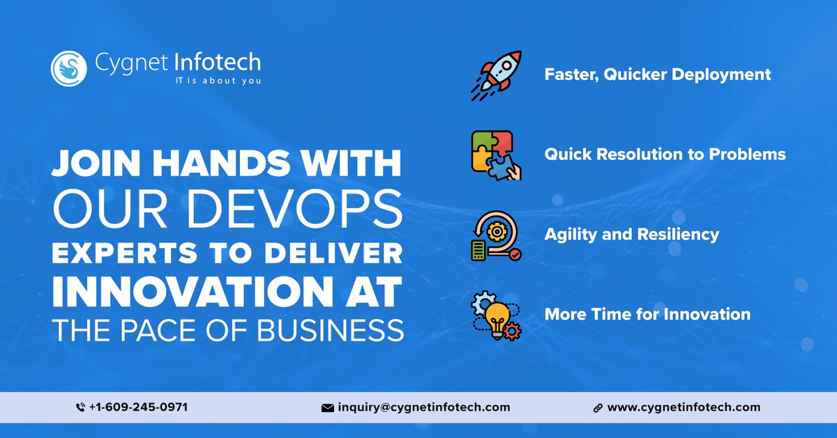 cygnet_one's tweet image. Being the early adopters of #DevOps, @CygnetInfotech has been enabling businesses to deliver applications at the pace of business. Join hands with our experts to fearlessly innovate & positively impact the business bottom line: bit.ly/2uphdw7
#Agile #ScalableArchitecture