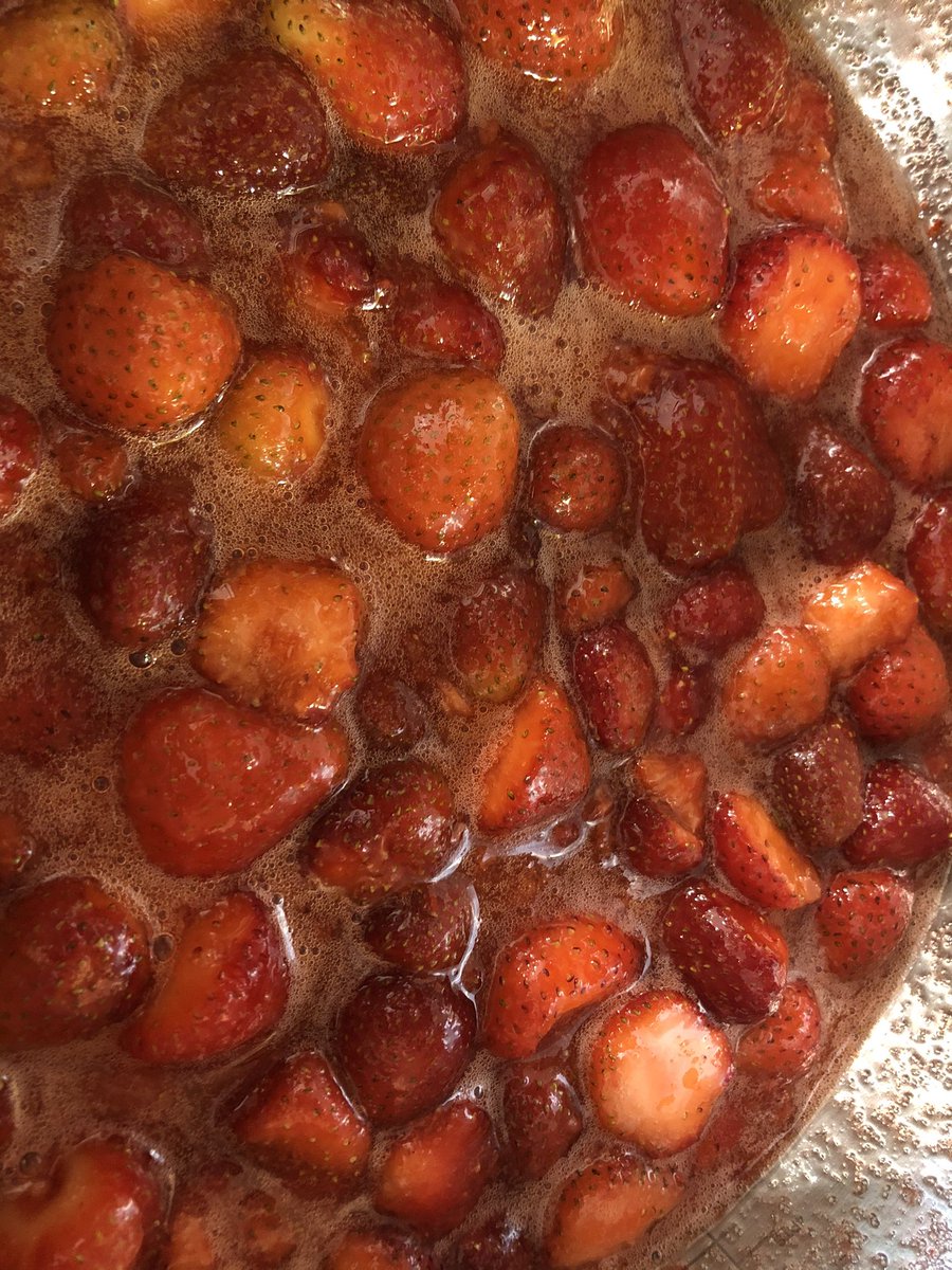 anneadam2's tweet photo. Strawberry jam 🍓🍓🍓 just need some scones and cream to go with it #allotment #preserves #GrowYourOwnFood https://t.co/wolpN68Kxr