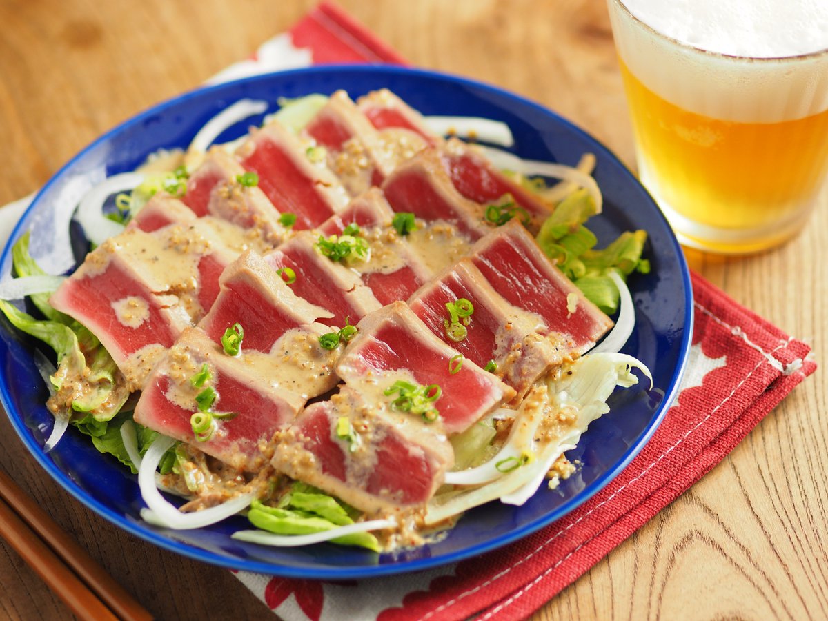 筋肉料理人 藤吉和男 Auf Twitter まぐろたたきのごまぽん酢ドレッシングかけです マグロの刺身用ブロック をフライパンでたたきにします ごま マヨネーズ ぽん酢のドレッシングで野菜と一緒に食べると美味しいです マグロは筋トレ後のタンパク質補給におすすめの 筋肉料理人 藤吉和男 Auf Twitter まぐろたたきのごまぽん酢ドレッシングかけです マグロの刺身用ブロック をフライパンでたたきにします ごま マヨネーズ ぽん酢のドレッシングで野菜と一緒に食べると美味しいです マグロは筋トレ後のタンパク質補給におすすめの