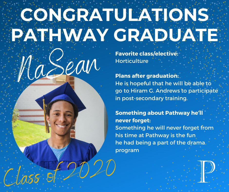 Pathwayschool's tweet photo. NaSean is our next Graduating Senior Spotlight!! Congratulations NaSean!🎓🤩 #PathwayStrong #PathwayGraduate #Classof2020 

Congratulations to all of our 2020 graduates! Stay tuned as we feature more of our graduates here! https://t.co/K3lh6BqrAw