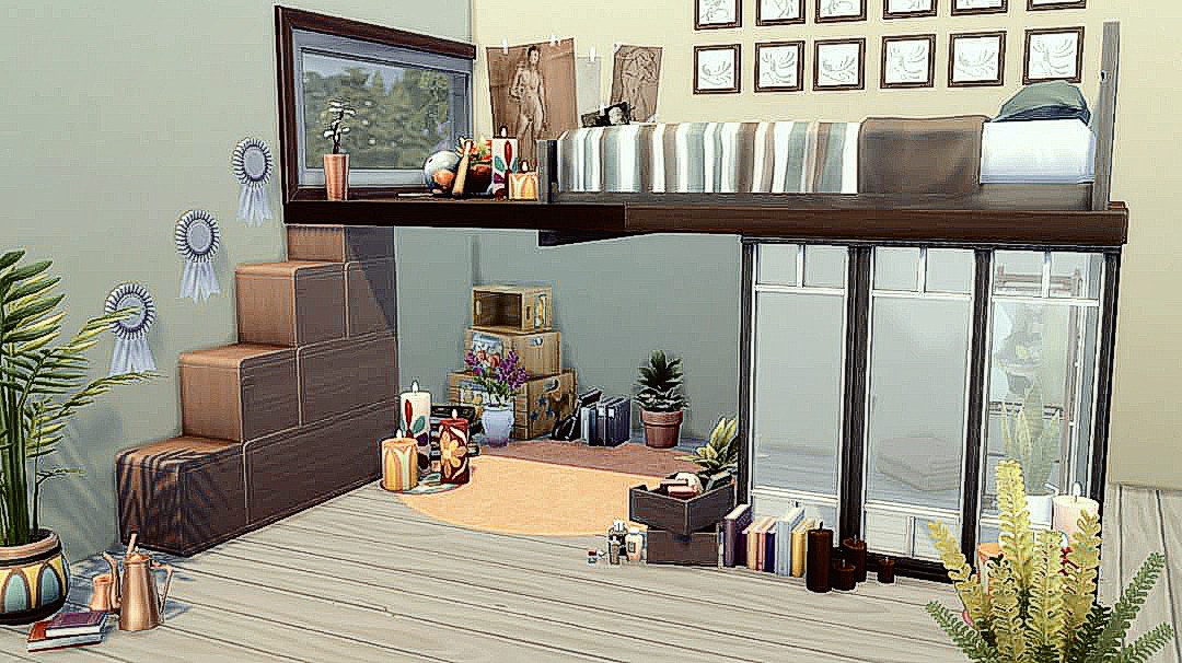 Basegame Bedroom
● NOCC ● 
My #sims4gallery foxxywoww
#showusyourbuilds #simscreation #homedecor #eagames #ts4 #thesims #thesims4 #sims #gamer #gamergirl #sims4build #simstagram #cozy #picoftheday #details #clutter #diesims #diesims4 #bedroom <a href="/thesims/">The Sims</a>