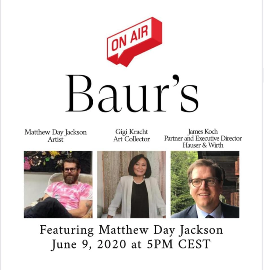 CinnamonCircle's tweet photo. TUNE ON!!!

Today, 09th June 2020, 5 pm, #instagram @bauraulac / #Baur's 

#MatthewDayJackson interviewed by #GigiKracht and #HauserWirth 

Jackson's #art deals with the myth of the #AmericanDream   and is therefore more relevant than ever

#CCTipOfTheDay #LetsMeetThere https://t.co/0529pC30PA