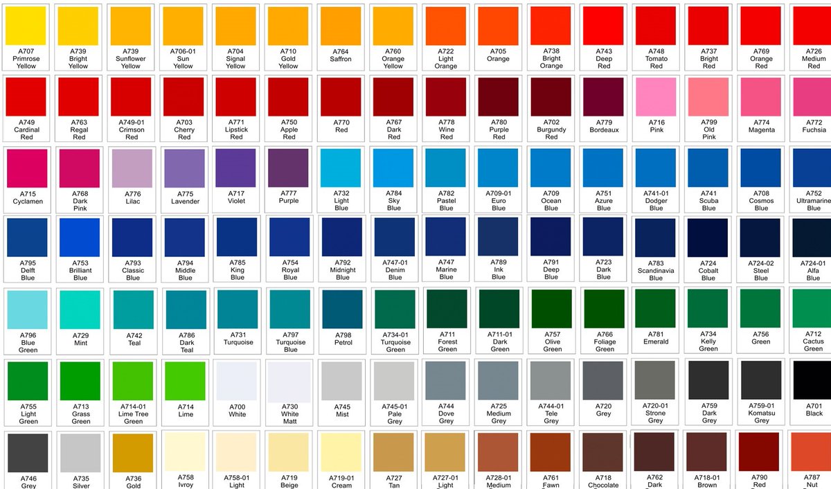 beetlepaint's tweet photo. Make your order for paint now. Choose from any of the colors below in the color chart. Whatsapp us on 0701345799 https://t.co/1t3Qo1oOPV