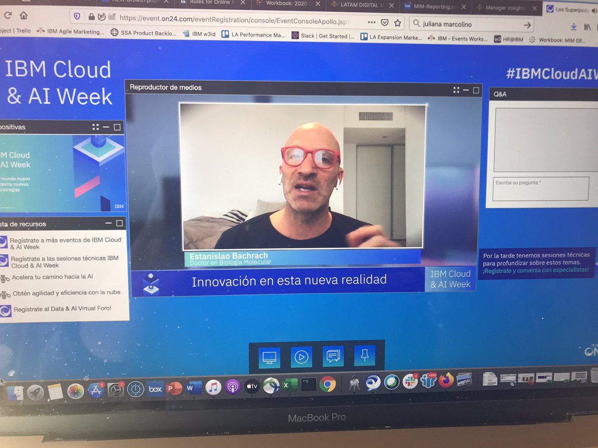 YamilaNeme's tweet photo. Excelente la charla sobre #creatividad de @estanibachrach en #IBMCloudAIWeek 👏👏👏 https://t.co/Bya0XfYcYf