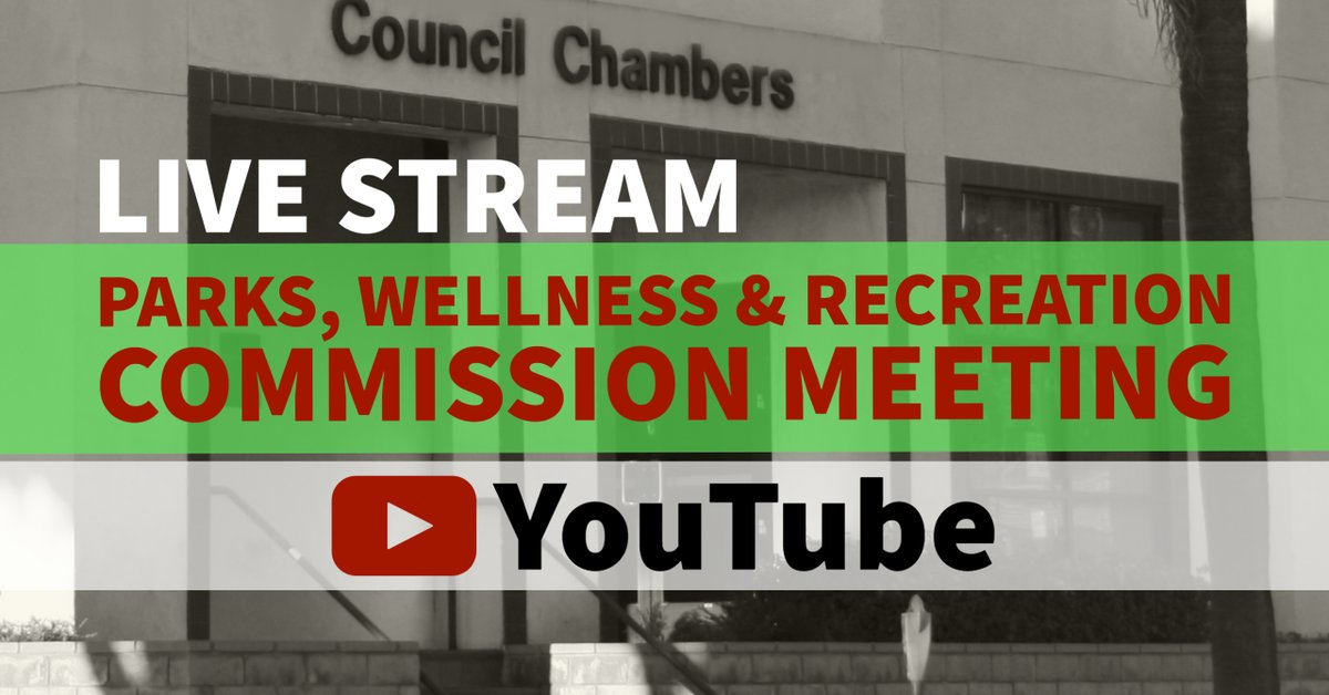 Watch the Parks, Wellness & Recreation Commission meeting TONIGHT at 6:30 pm via YouTube: youtube.com/channel/UC2OGT… Visit the City's website to view the agenda: ci.san-fernando.ca.us/commissions-bo… #StayHealthySanFernando #StayAtHome #WeAreInThisTogether #iLuvSanFernando