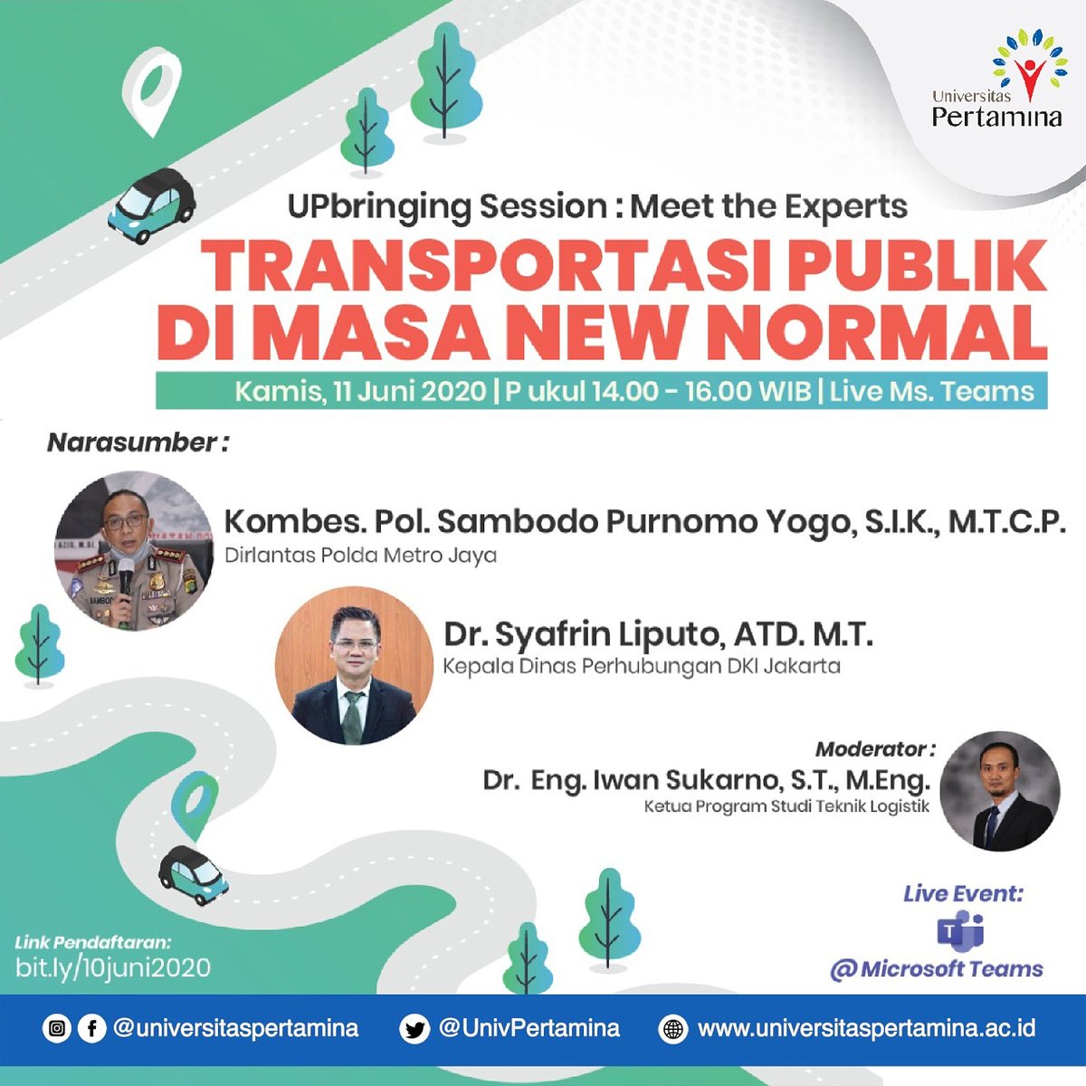Universitas Pertamina On Twitter Dengan Moderator Dr Eng Iwan Sukarno St M Eng Dosen Teknik Logistik Seminar Ini Akan Berlangsung Secara Live Di Instagram Universitas Pertamina Pada 11 Juni 2020 Pukul