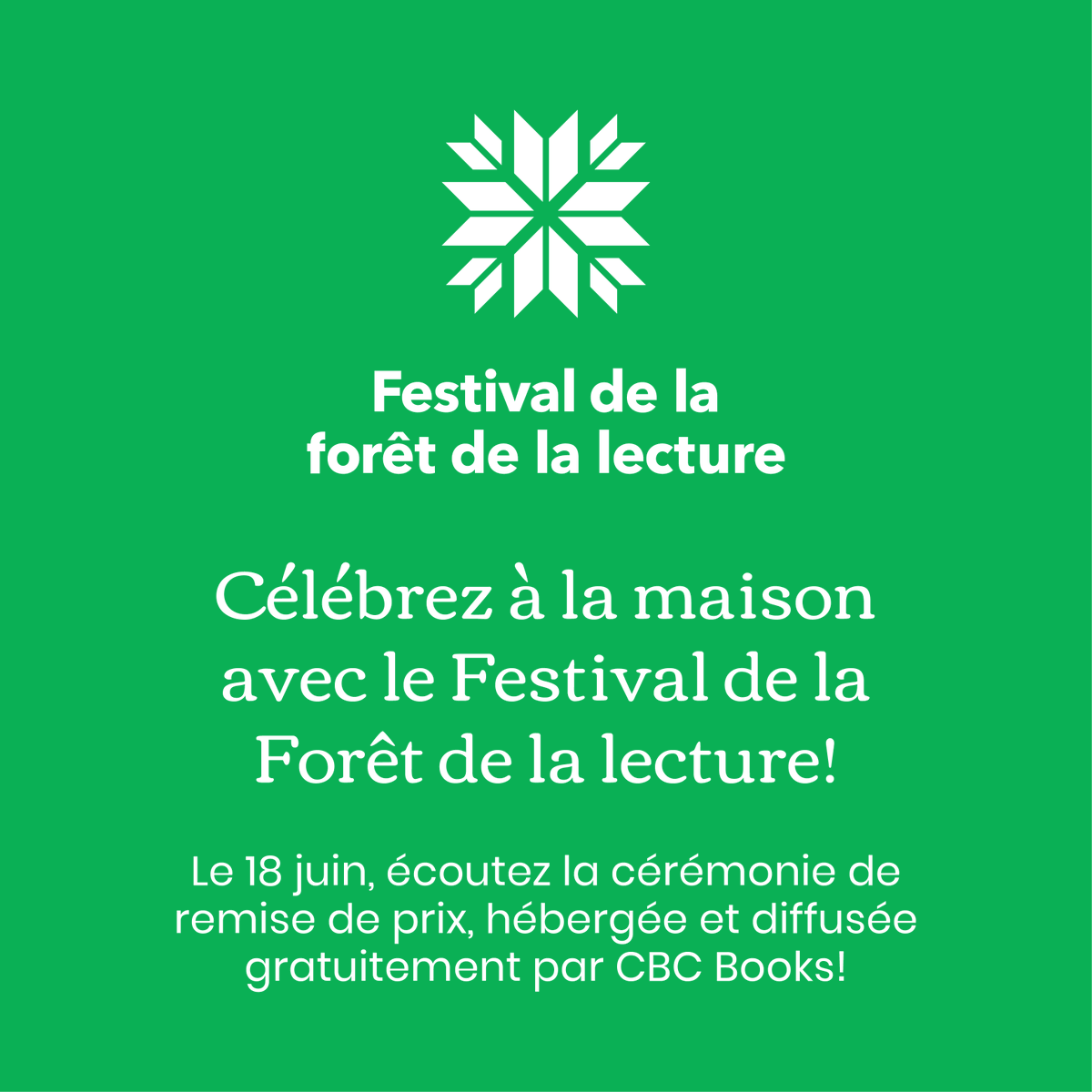 We are excited to announce the French #ForestofReading Awards will be presented online through our partnership with <a href="/cbcbooks/">CBC Books</a> for free! The three French programs – Peuplier, Mélèze, Tamarac –  will be streamed on Thursday, June 18 #IReadCanadian