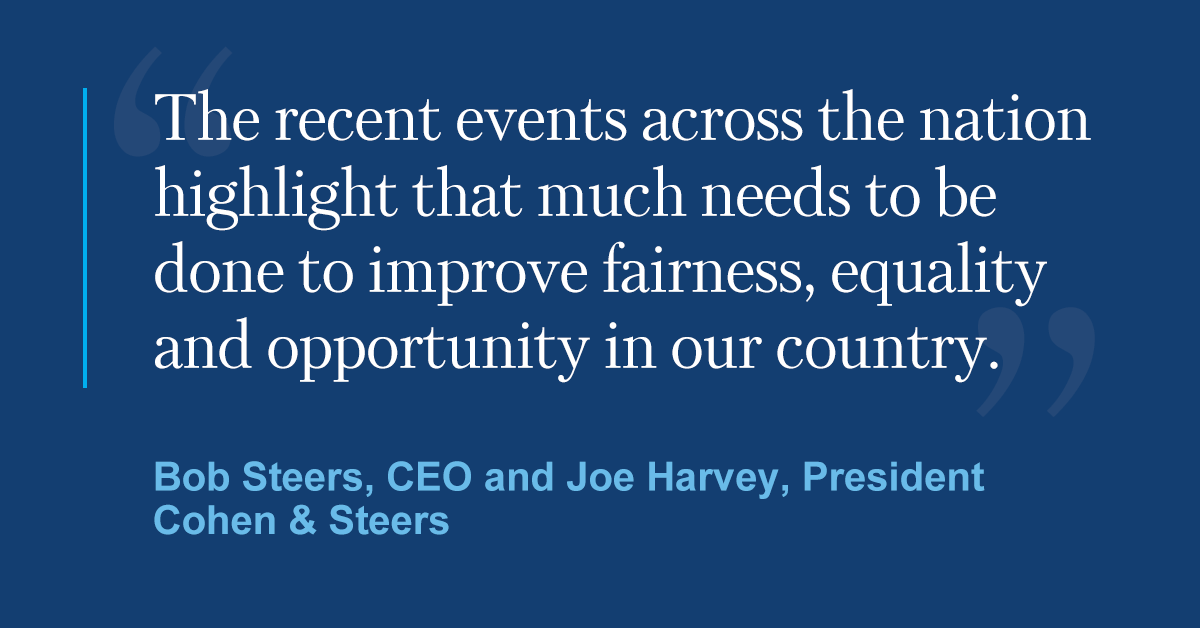 As leaders in our industry, it is incumbent on us to weigh in at important turning points in society and the economy. bit.ly/308aAM2