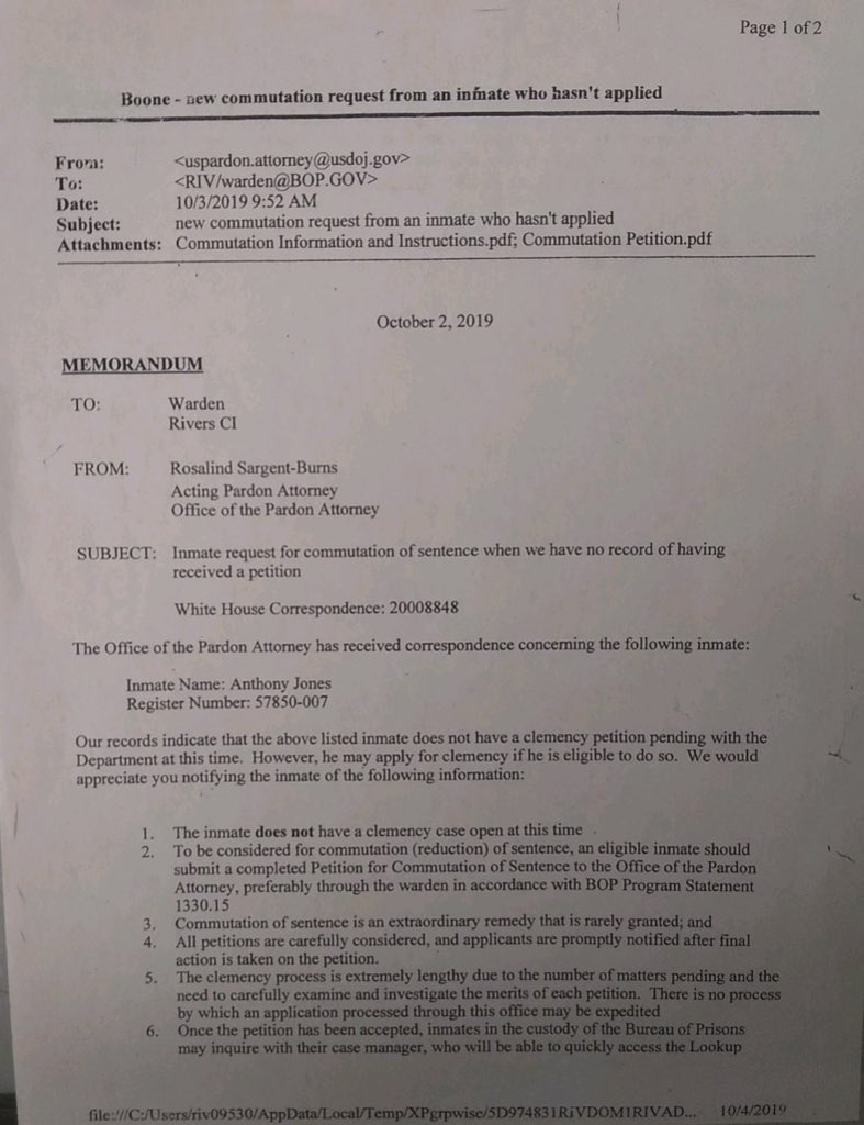jonesan57850007's tweet photo. @tonetalks @TheBlackCaucus #Blacklivesmatter  this is the pardon for inncoent black veteran man Please Help get this to 100,000 retweets to free #woundedwarrior #FreeDC https://t.co/YifwLmUj5u