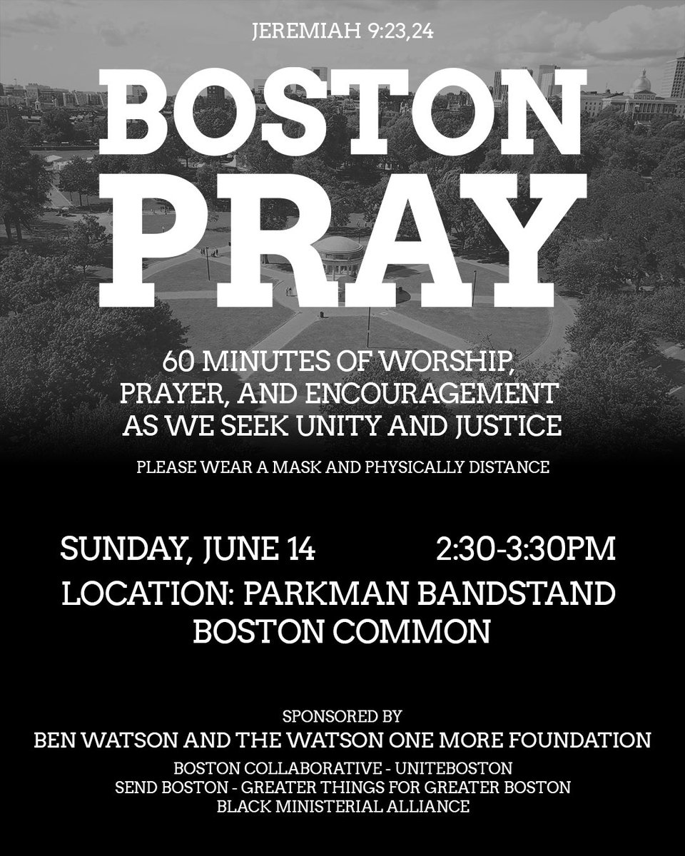 CRCBoston's tweet image. “Rejoice in hope, be patient in tribulation, be constant in prayer.” Romans 12:12 #FORBOS @sendboston @BenjaminSWatson