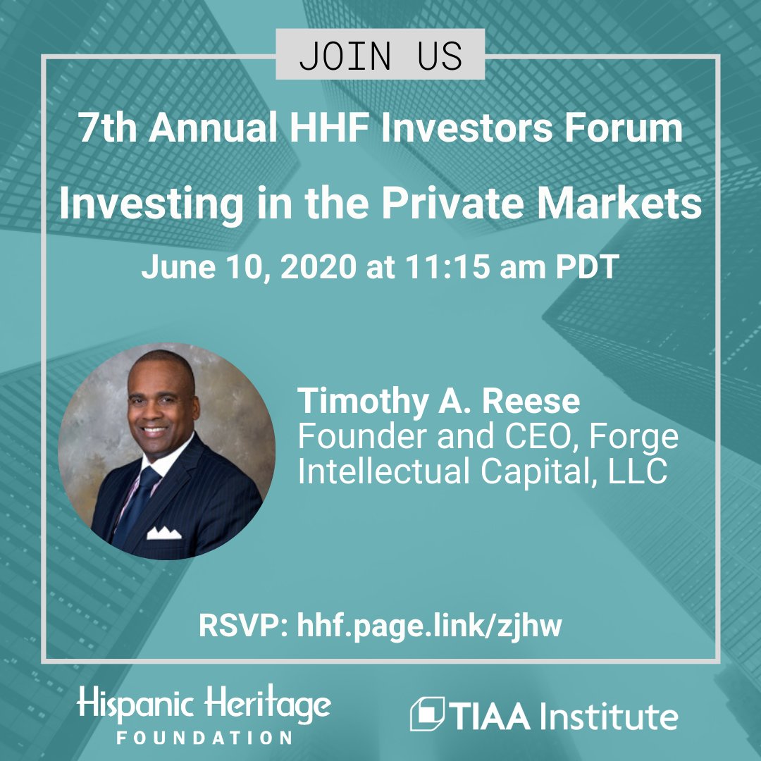 ForgeCap's tweet image. Join me, @HHFoundation &amp;amp; @TIAAInstitute at the 7th Annual HHF Investors Forum! I will be sharing current trends and best practices on the PM panel. 

Join us on June 10 &amp;amp; 11, 2020
RSVP: hhf.page.link/zjhw