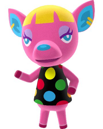 SunsavaACNH's tweet photo. Fuchsia is in boxes. Someone want to give her a new home? If interested, DM me for Dodo-Code. #acnhvillagertrade #acnh  #AnimalCrossingNewHorizons  #animalcrossingvillagertrade #dodoco #dodocodes https://t.co/dea9Gwq6Cg
