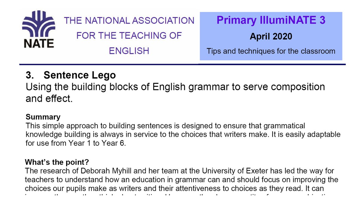 National Association for the Teaching of English tweet media