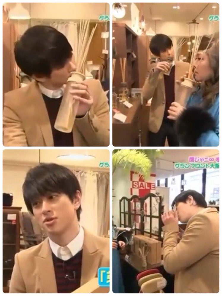 Twitter पर まるげりーた クロニクルf 横山裕 こちらはディフューザーの香りをかぐ横山さんですが 個人的にはキスシーンだと解釈しております １秒キス 関ジャニ